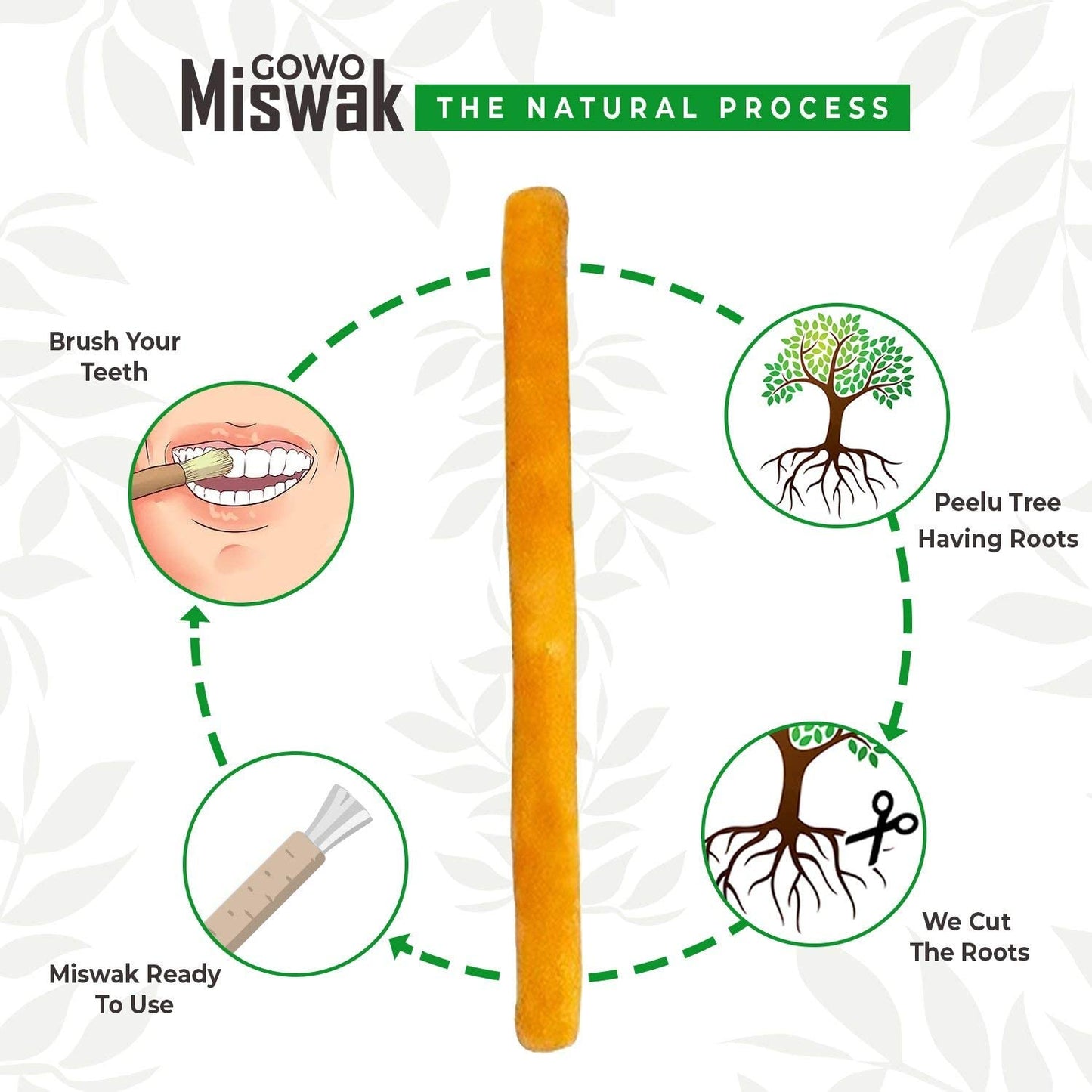(2Pack) GOWO Miswak Sticks